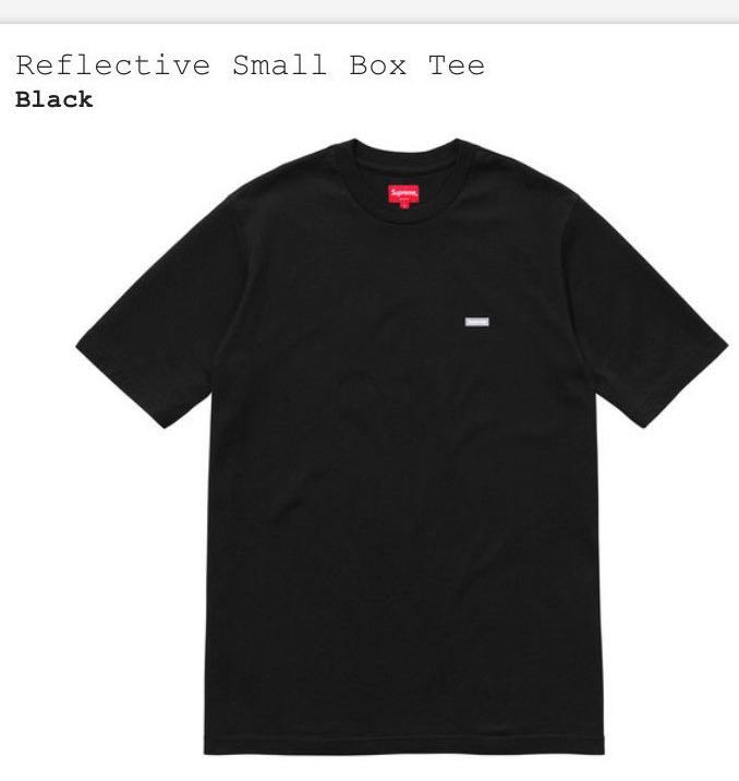 Supreme reflective small box on sale tee