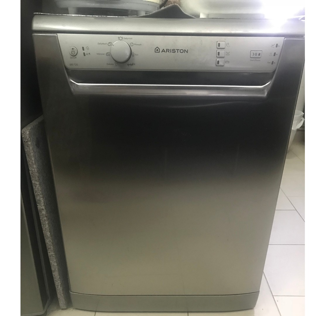Used Ariston Dish washer (Model LKF720X) Stainless steel finish., TV