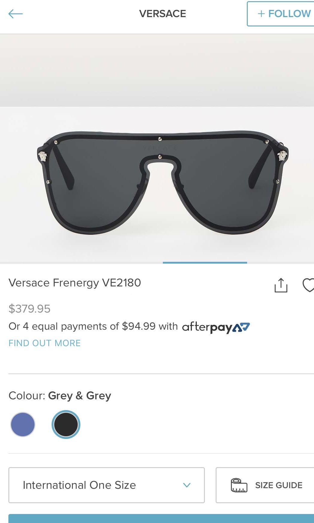 Versace Sunglasses Frenergy unmistaken Visor