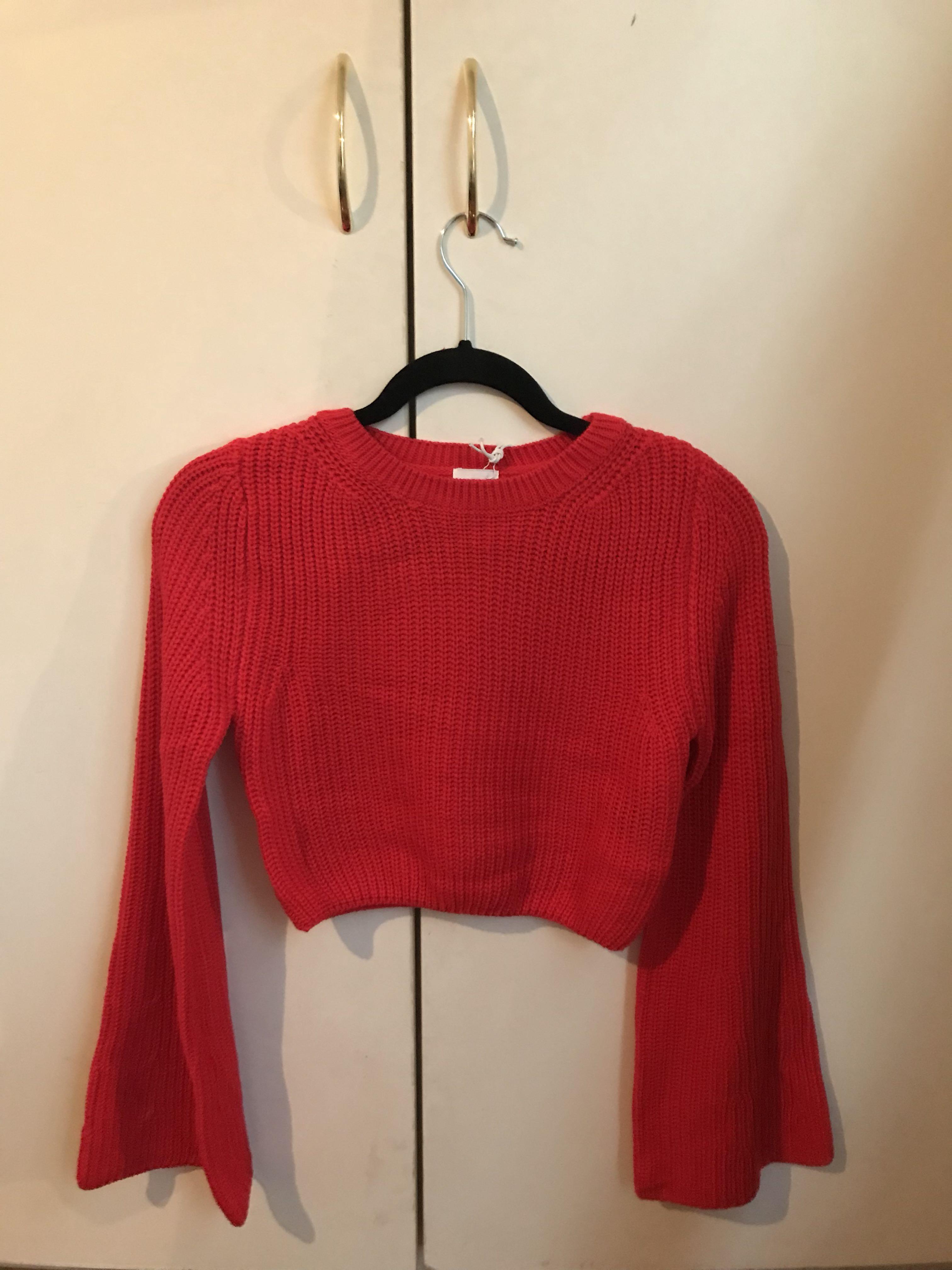 Wish You Were Mine Knit Red Women S Fashion Clothes On Carousell