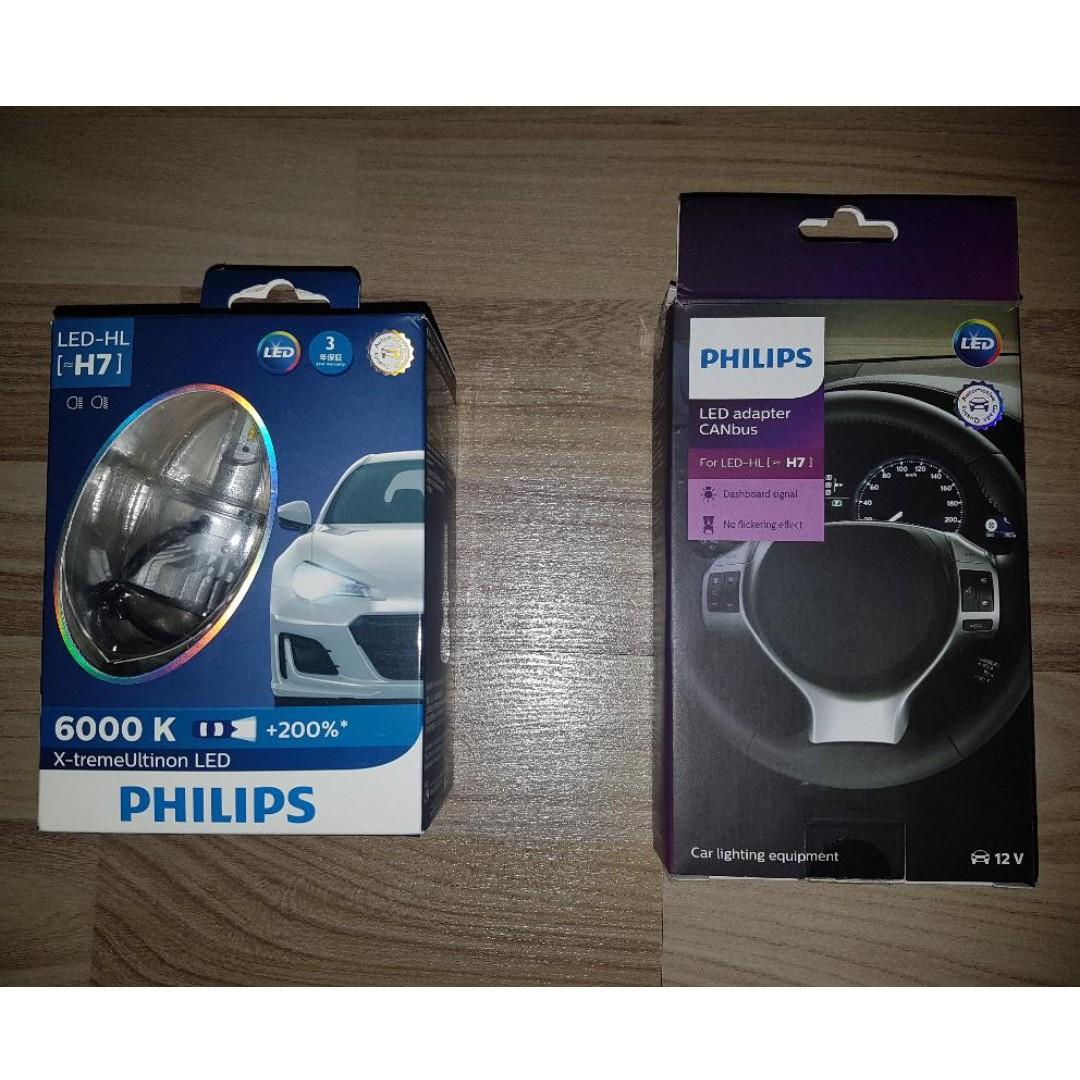 wts philips h7 led light canbus adapter