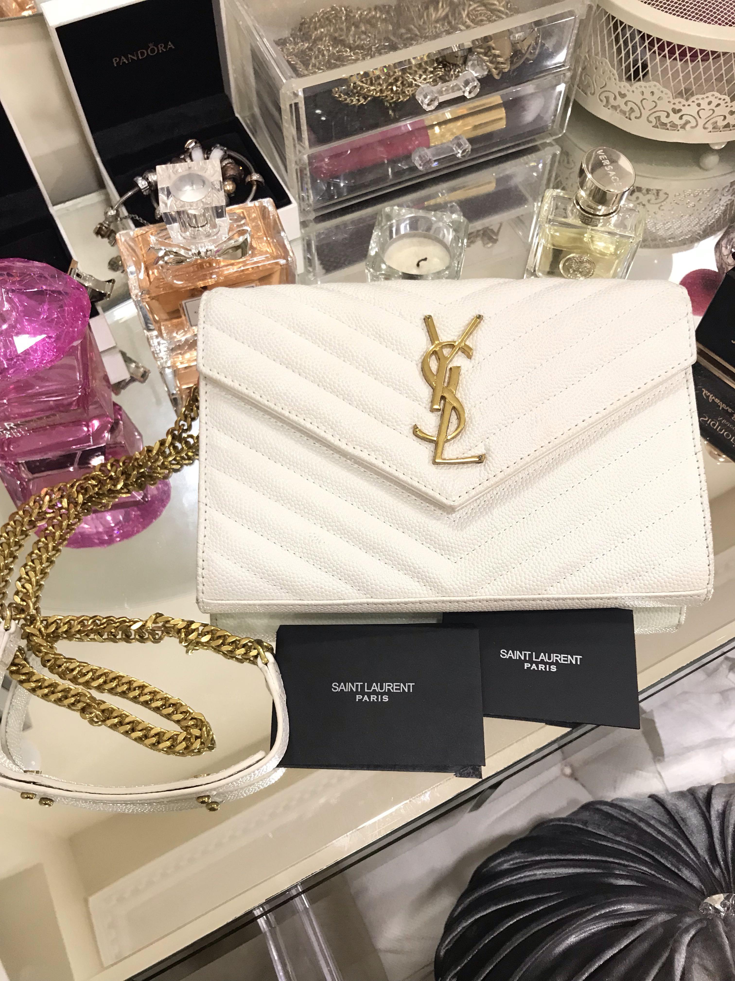 Ysl sling bag white deals