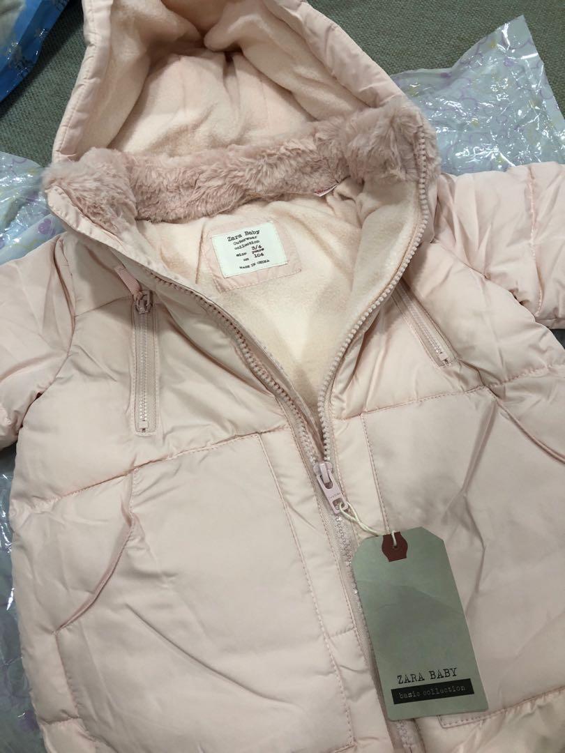 Zara (3-4 yrs)baby girl puffer winter jacket, Babies & Kids, Babies & Kids  Fashion on Carousell
