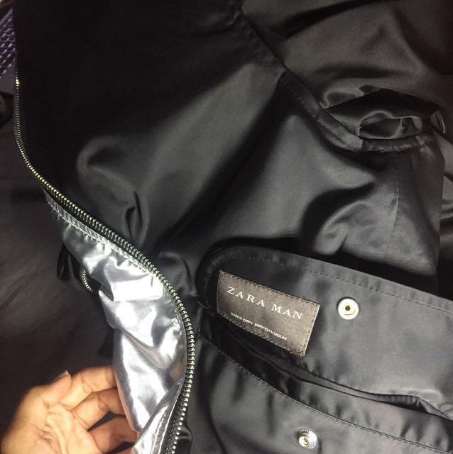 reversible bomber zara