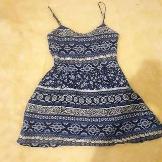 Blue tribal Forever 21 mini dress