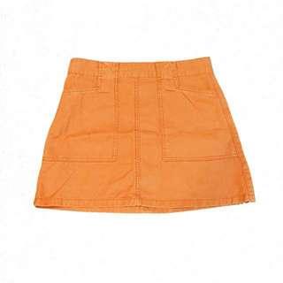 🧡f21橘色短裙🧡