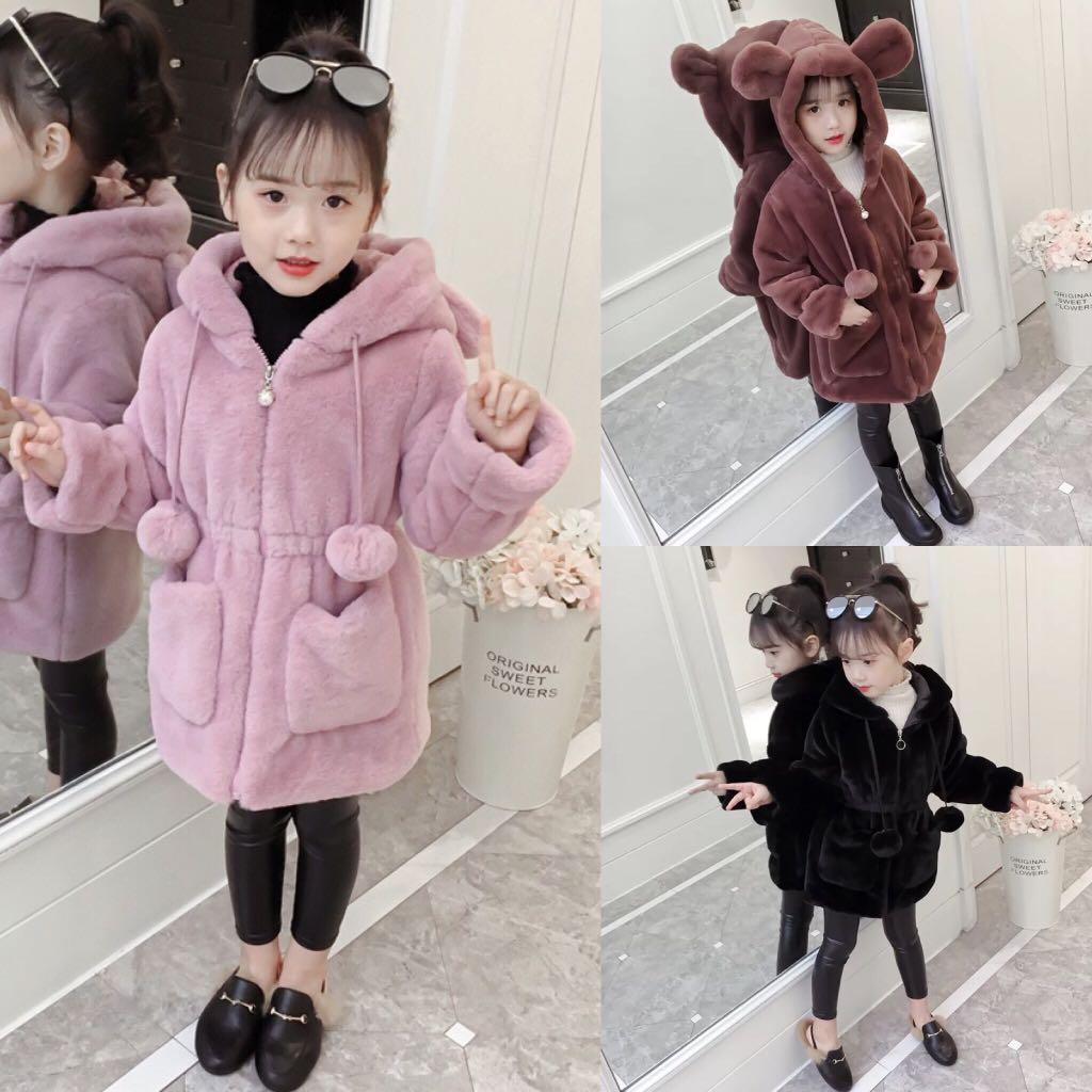 3yrs 13yrs Children S Clothing Girls Fur Coat Autumn And Winter