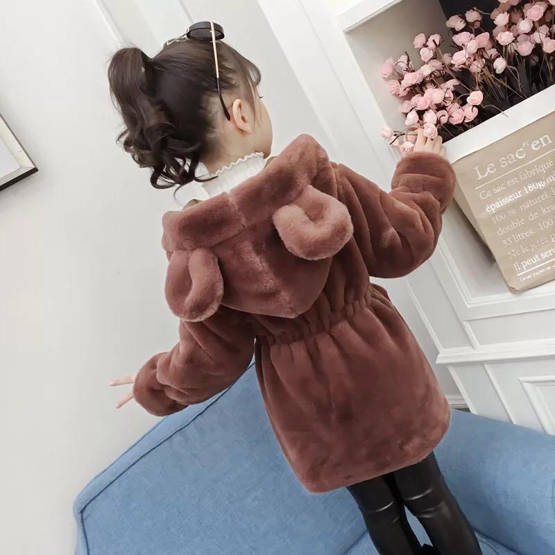 Childrens Clothing Girls Fur Autumn Winter Clothing Korean Cute