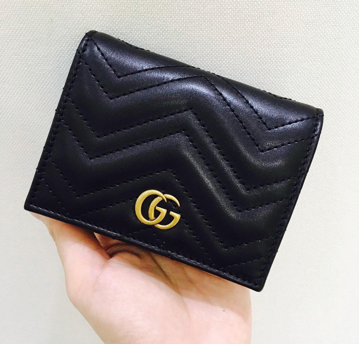gucci small black wallet