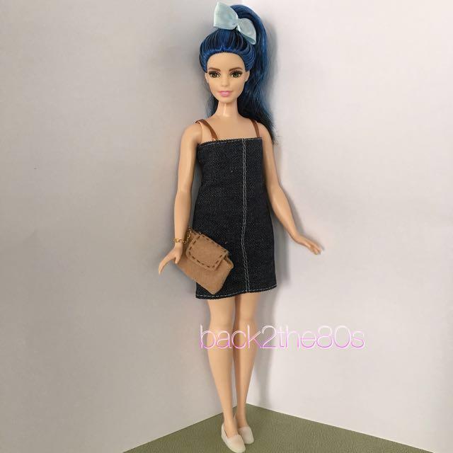 green emerald velvet dress Amazon.com: Barbie Fashionistas Doll, Tall with Long Blonde Pigtails,  Wearing Striped Denim Dress and Accessories, for 3 to 7 Year Olds : Toys &  Games