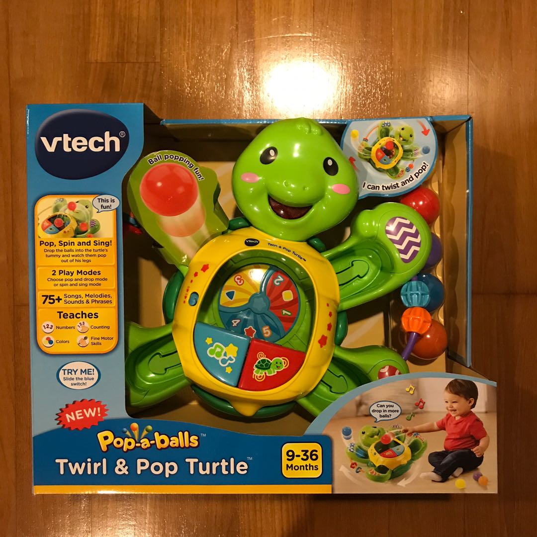 vtech twirl and pop turtle balls