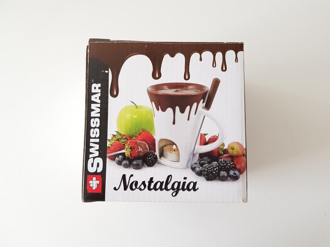 Swissmar F12064 4-Piece Nostalgia Chocolate Fondue Mug Set 