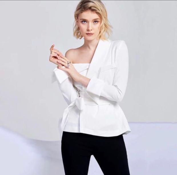 White blazer blouse online