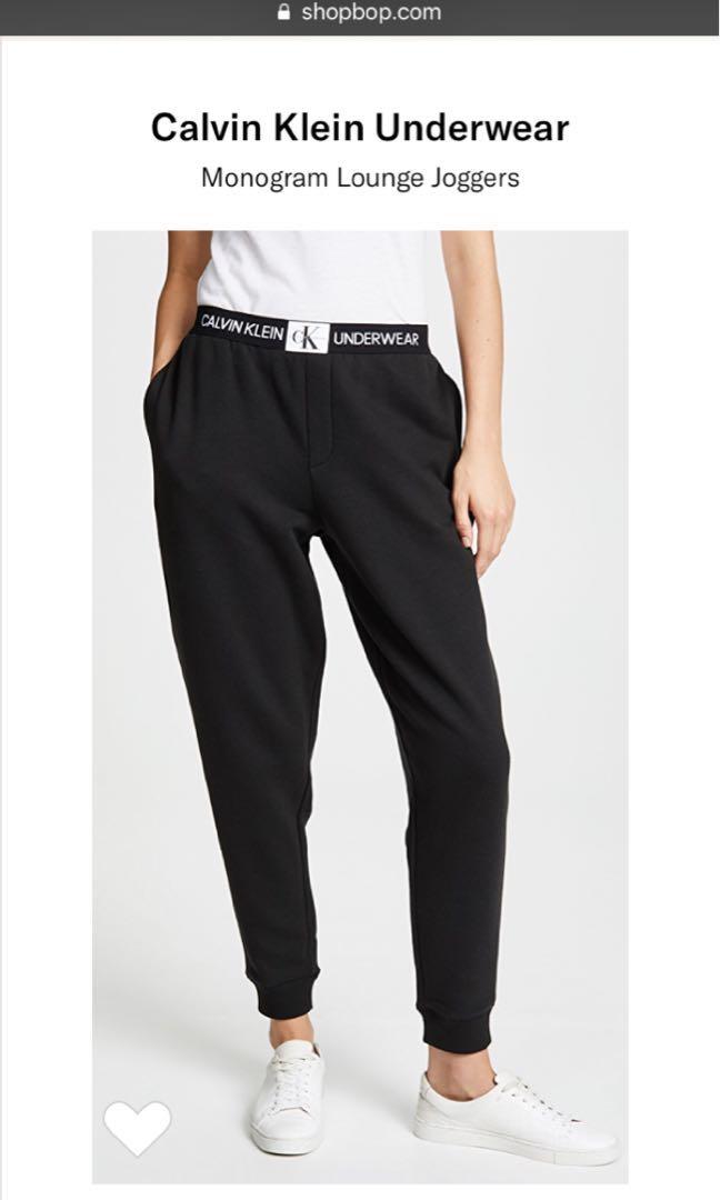 Calvin klein monogram top lounge jogger pants