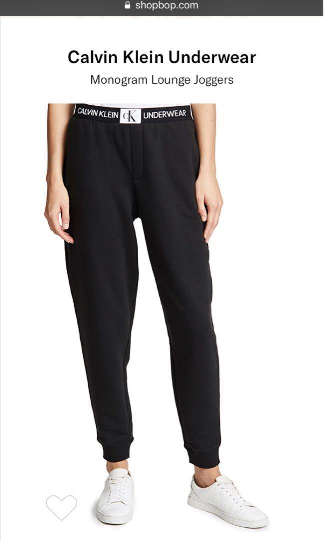 calvin klein monogram joggers womens