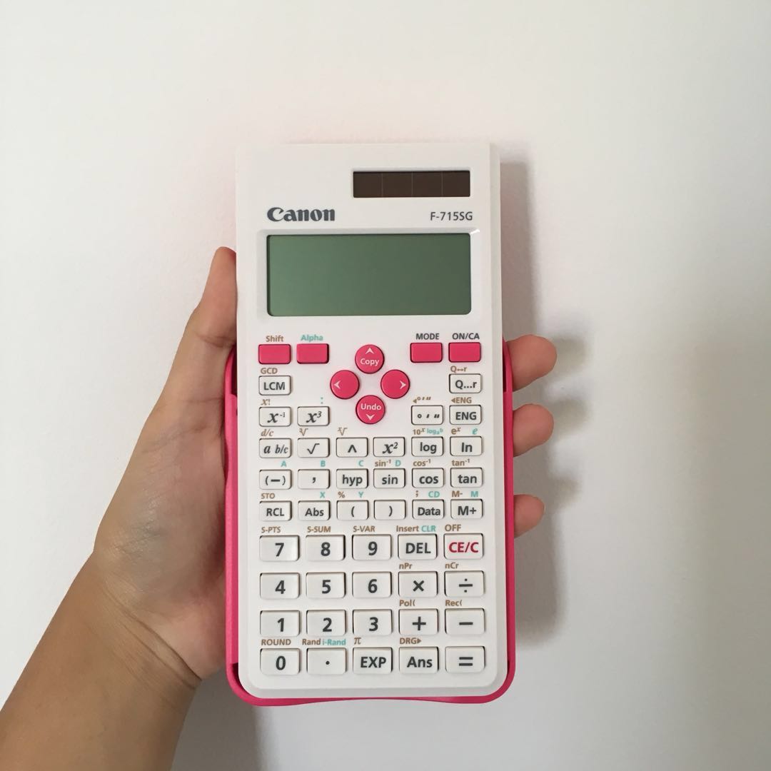 canon scientific calculator f 715sg pink