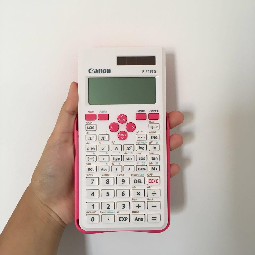 canon scientific calculator f 715sg pink