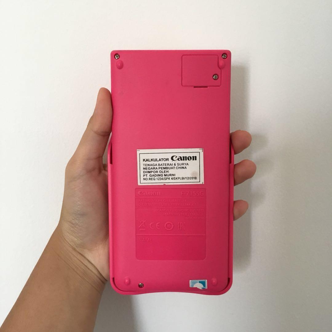 canon scientific calculator f 715sg pink