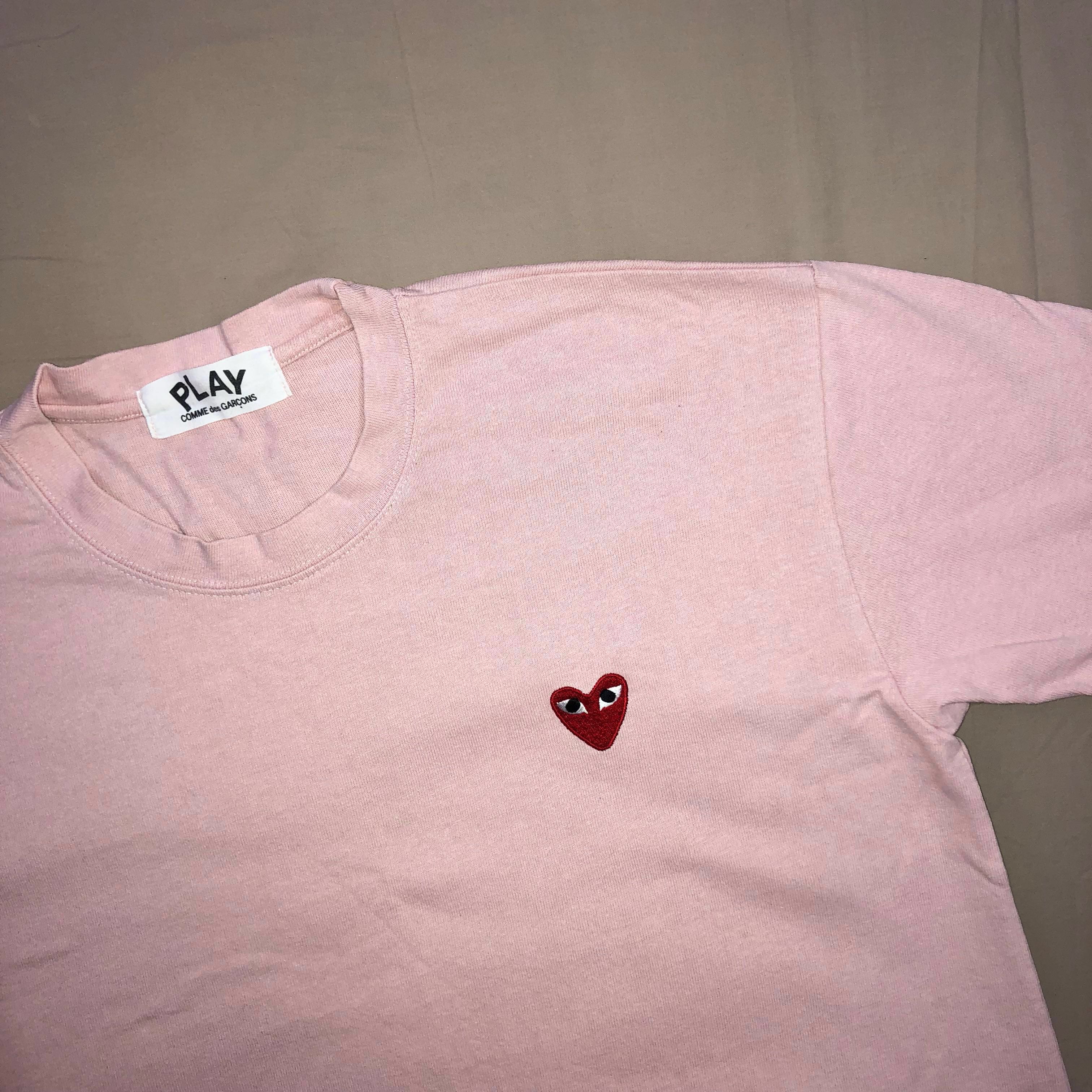 pink cdg shirt