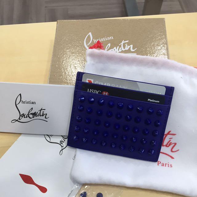 Christian Louboutin Card Holder Blue HK AAA