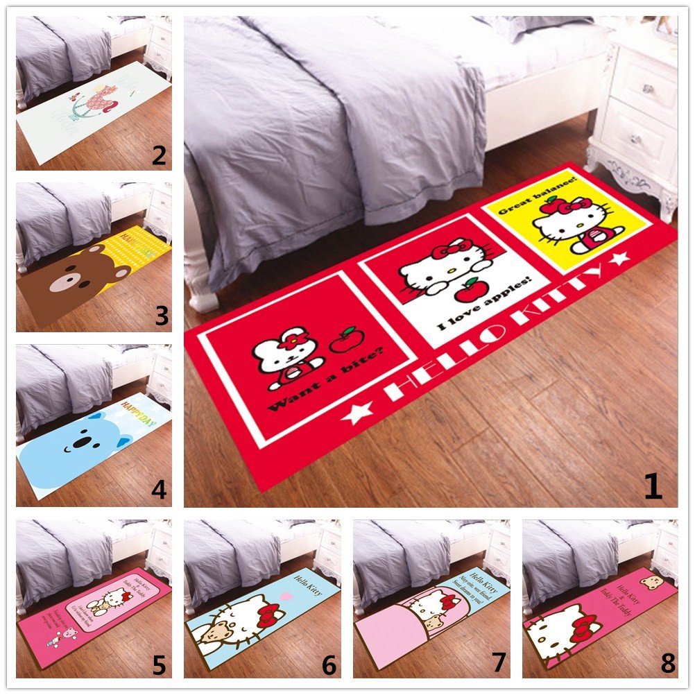 Cute Cartoon Printed Entrance Doormat Long Floor Mats