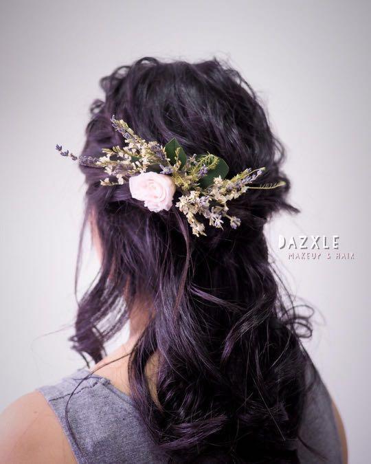 Eternal Rose Flower Bridal Hair Accessories Women S Fashion