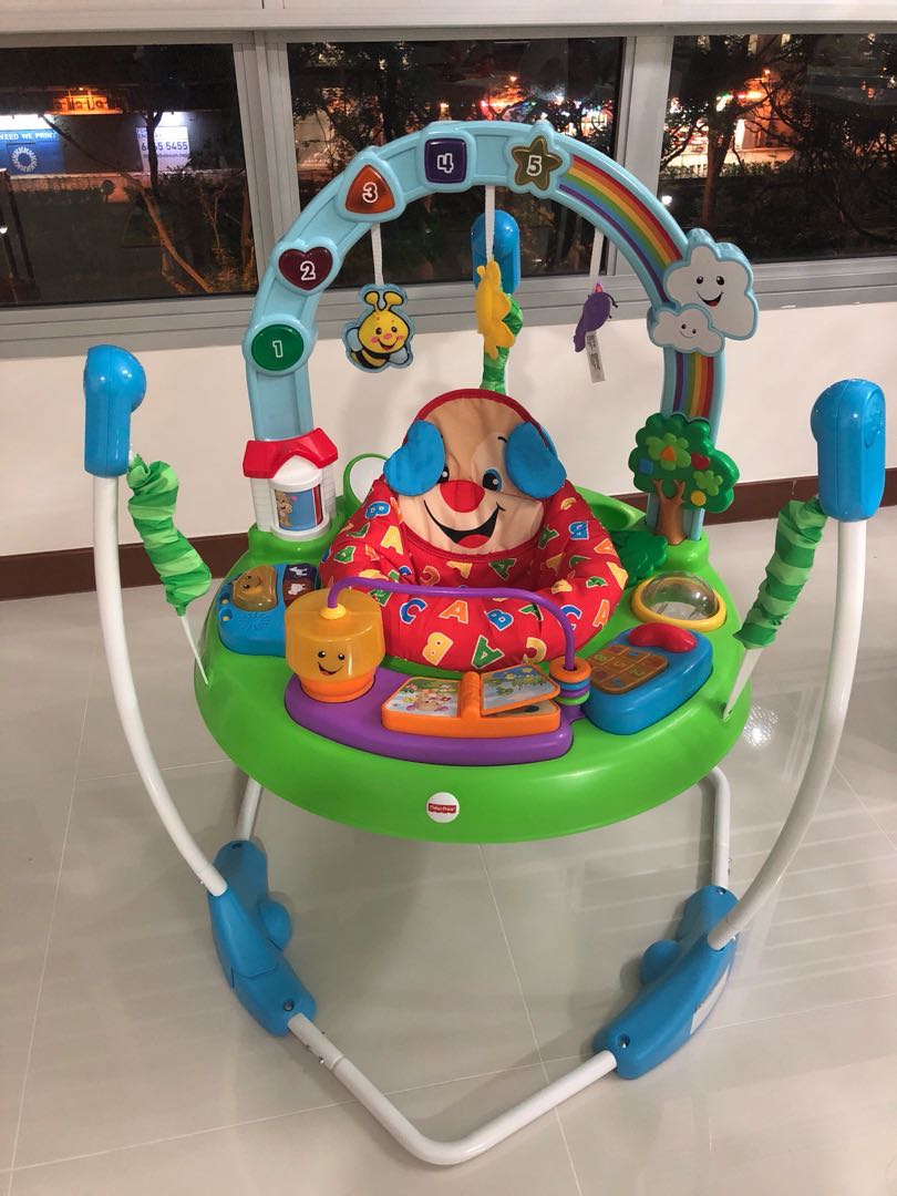 Fisher price jumperoo puppy sale