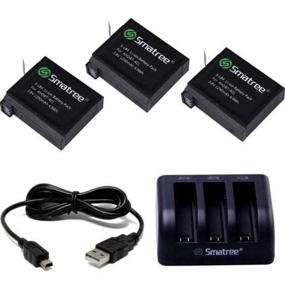 Gopro Hero 4 Battery 3 Pack Electronics Others On Carousell