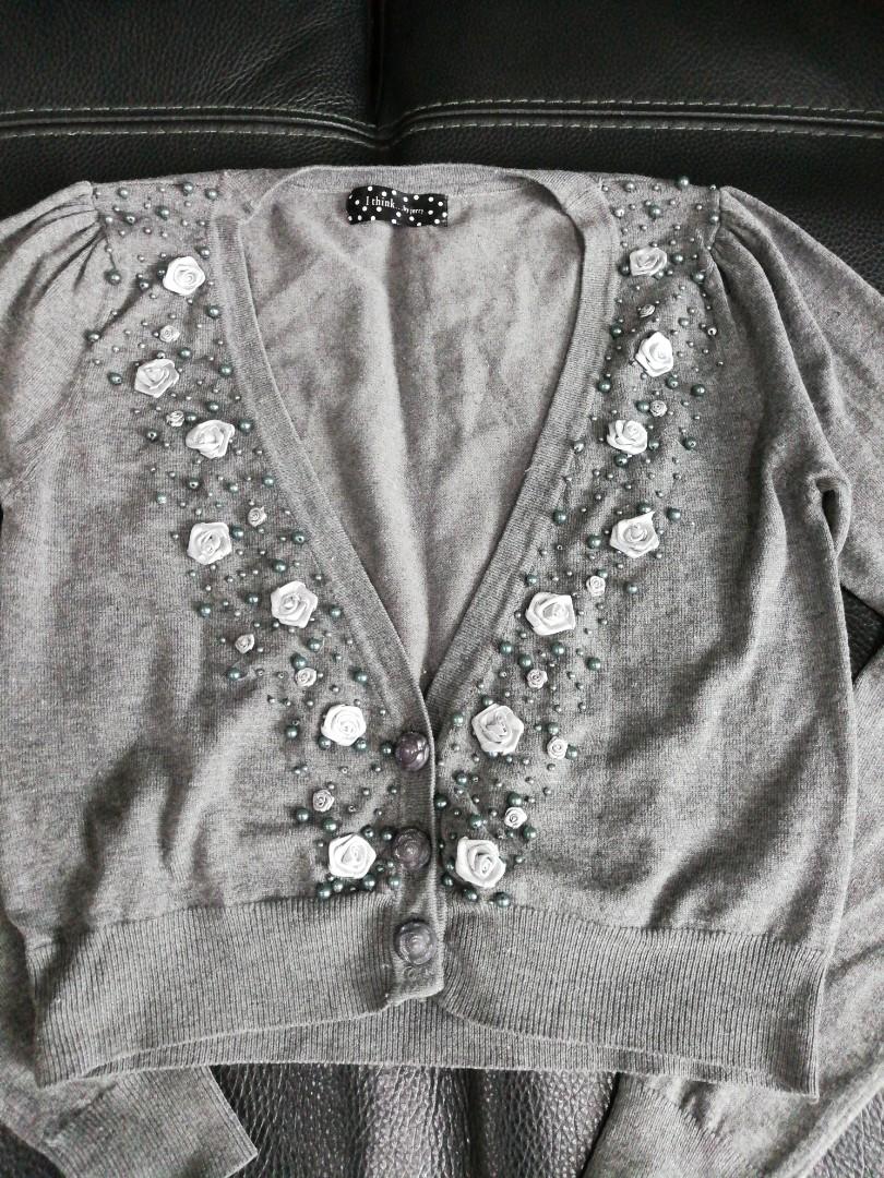 Girls silver cardigan on sale