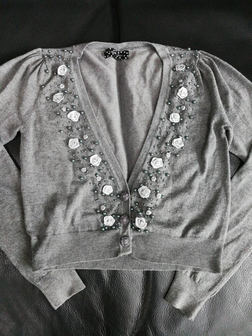 Girls grey new arrivals cardigan
