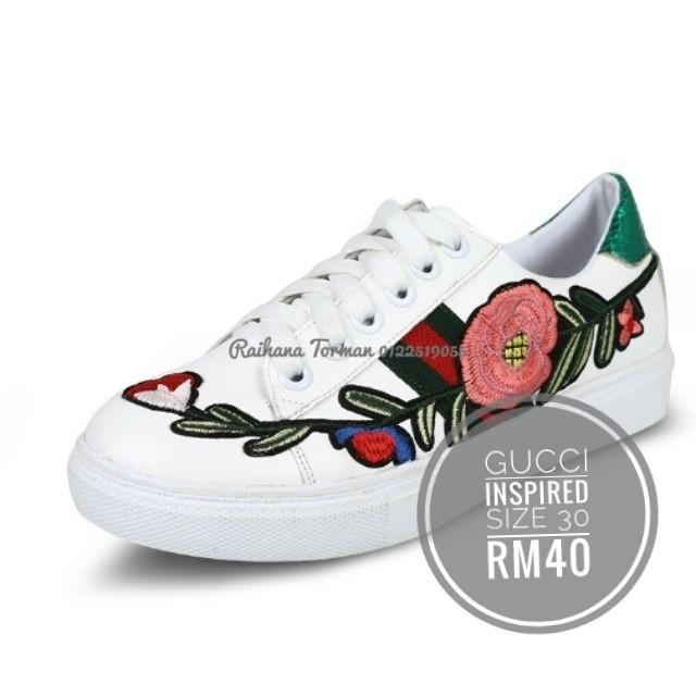 FREE POSTAGE Gucci Inspired Embroidery Kids Shoes, Babies & Kids, Babies &  Kids Fashion on Carousell