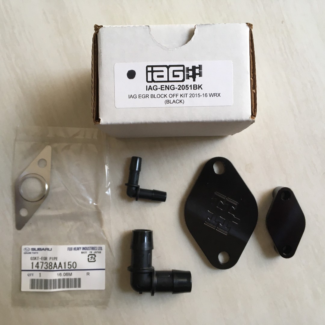 IAG EGR Block Off Kit for 2015+ Subaru WRX/Forester, Car Accessories