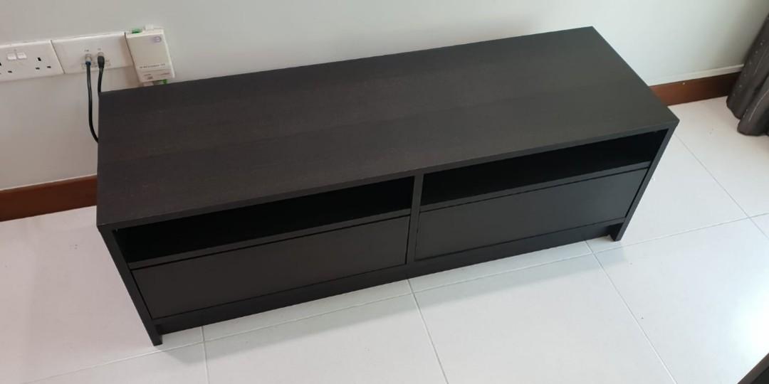 Ikea Hemnes Tv Bench Dark Brown Furniture Others On Carousell