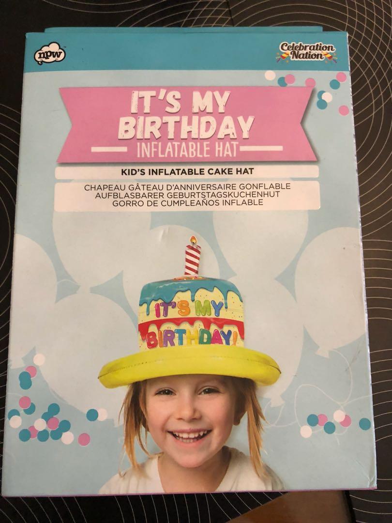 Inflatable birthday hat clearance