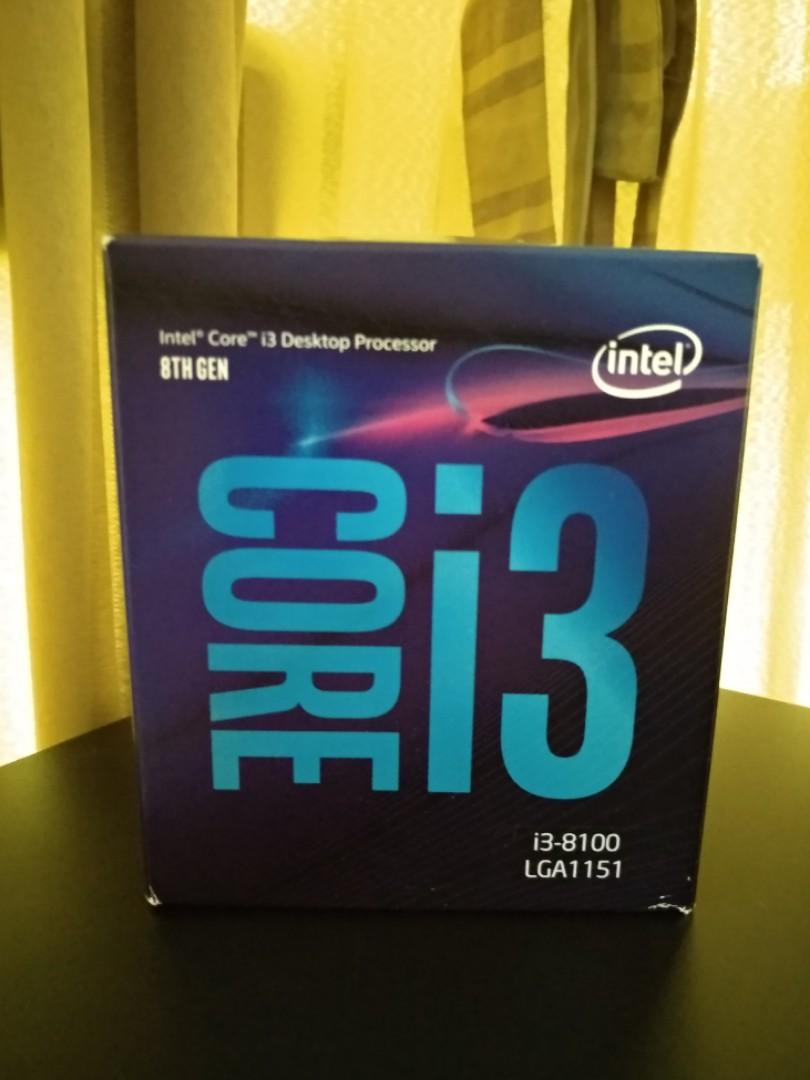 Intel Core I3 8100 Processor 3 60ghz 4 Cores 6mb Cache Electronics Computer Parts Accessories On Carousell