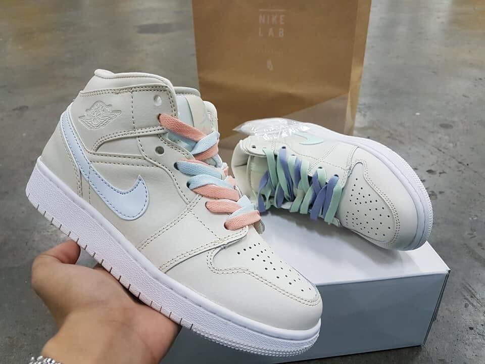 cotton candy mid jordans