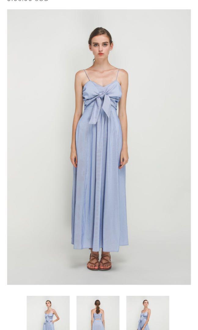 knotted maxi dress
