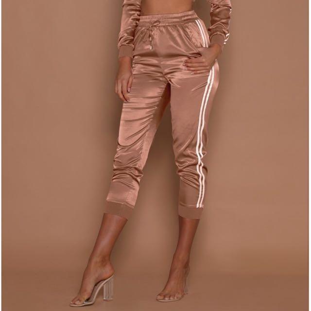 rose gold joggers