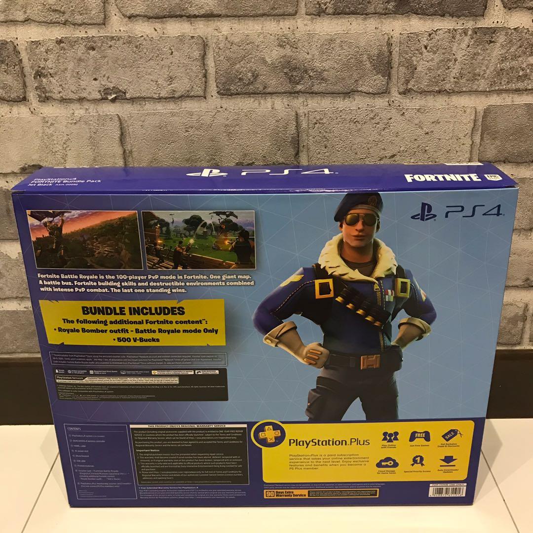 NEW] PS4 Slim 500GB Fortnite Bundle Pack, Video Gaming, Video Game Consoles,  PlayStation on Carousell