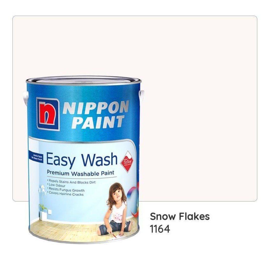 Wall Paint - Nippon Snowflakes 1164 (10L), Everything Else on Carousell