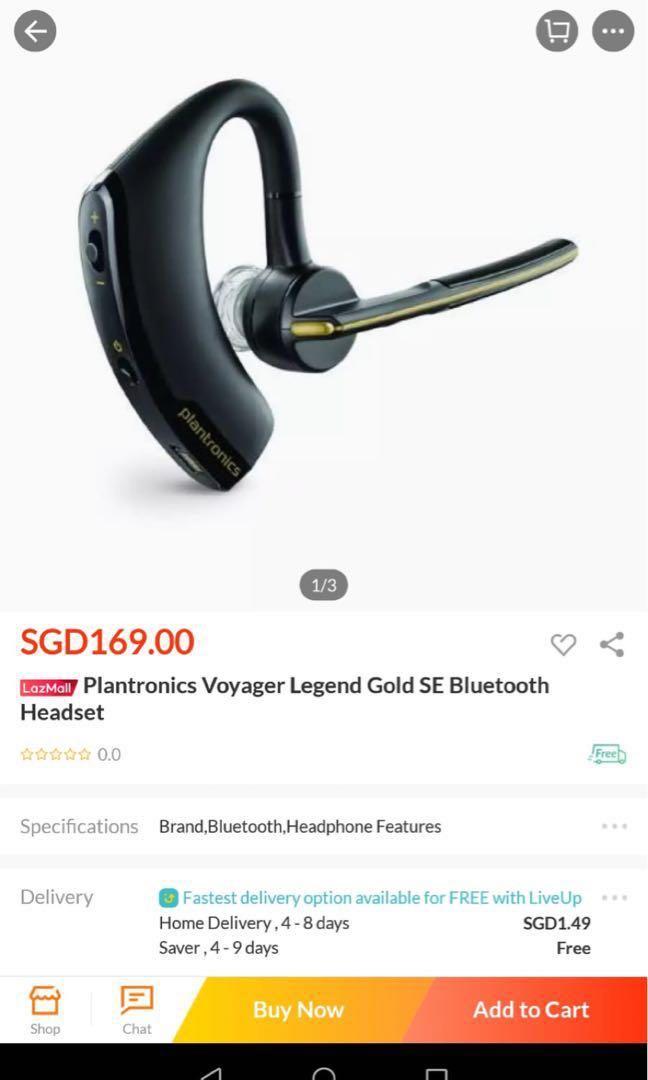Plantronics voyager legend sale gold