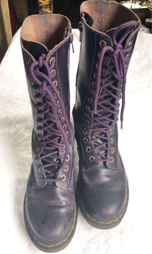 dark purple boots
