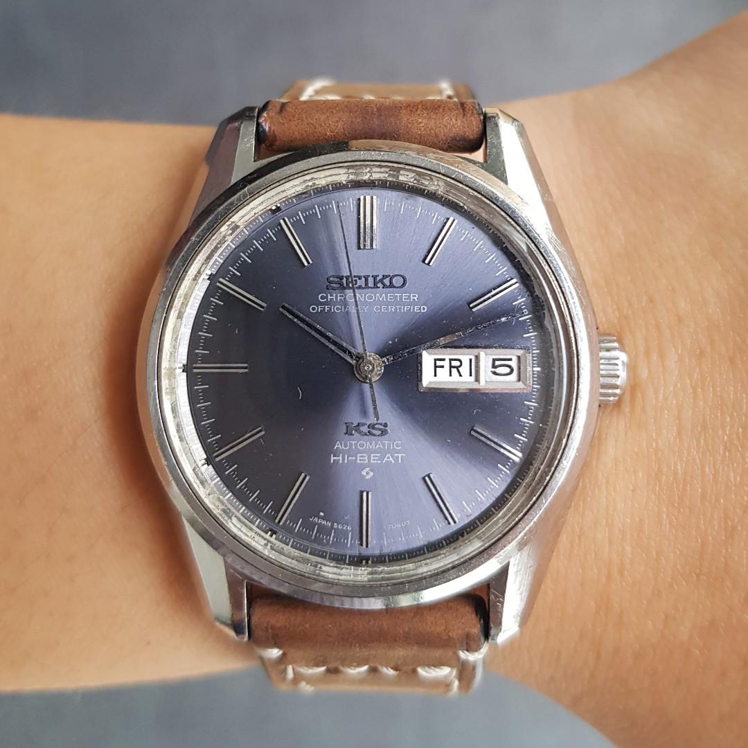 king seiko blue dial