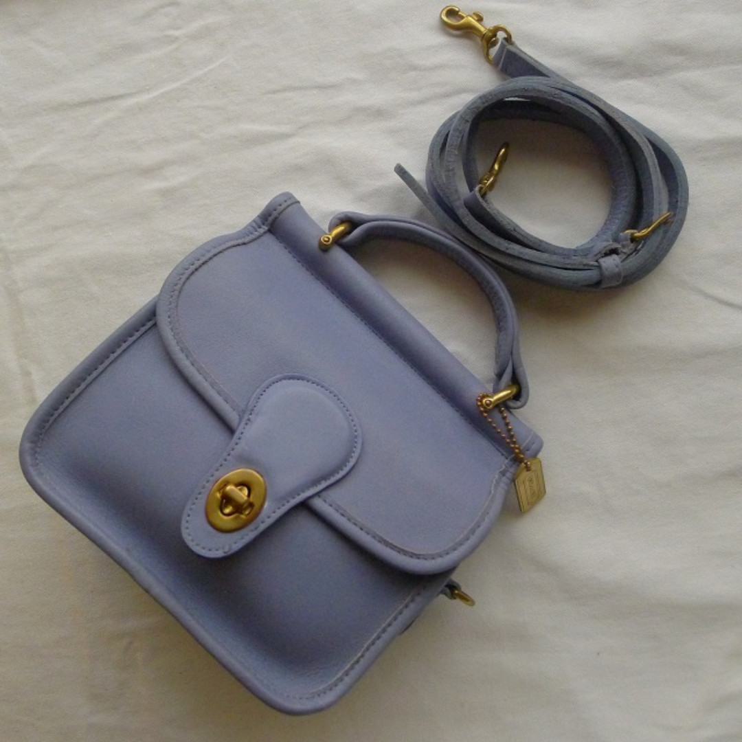 RAREST VINTAGE Coach WINNIE Bag Mini Willis in Periwinkle Blue Leather MINT MUSEUM QUALITY Women s Fashion Bags Wallets Beach Bags on Carousell
