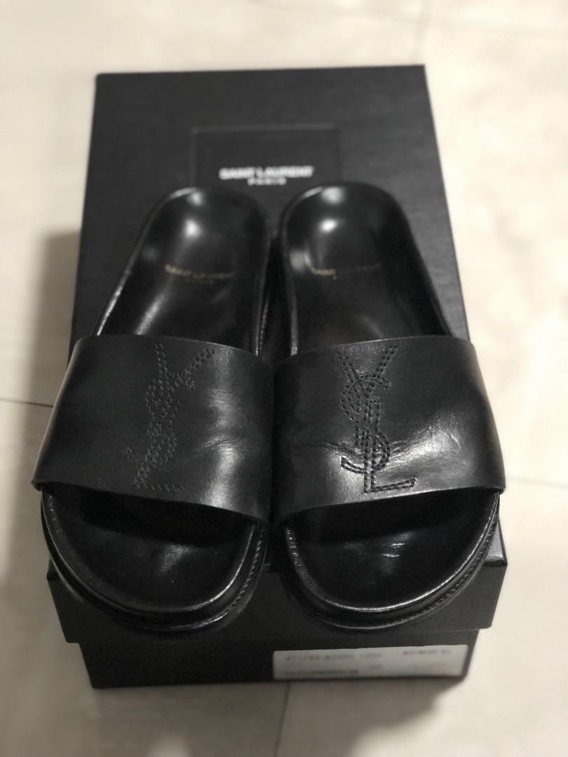 Saint laurent slides men's hotsell