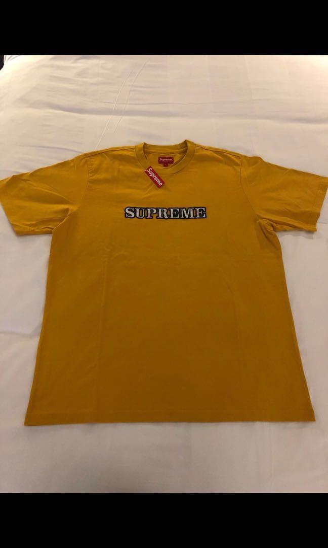 supreme floral logo tee