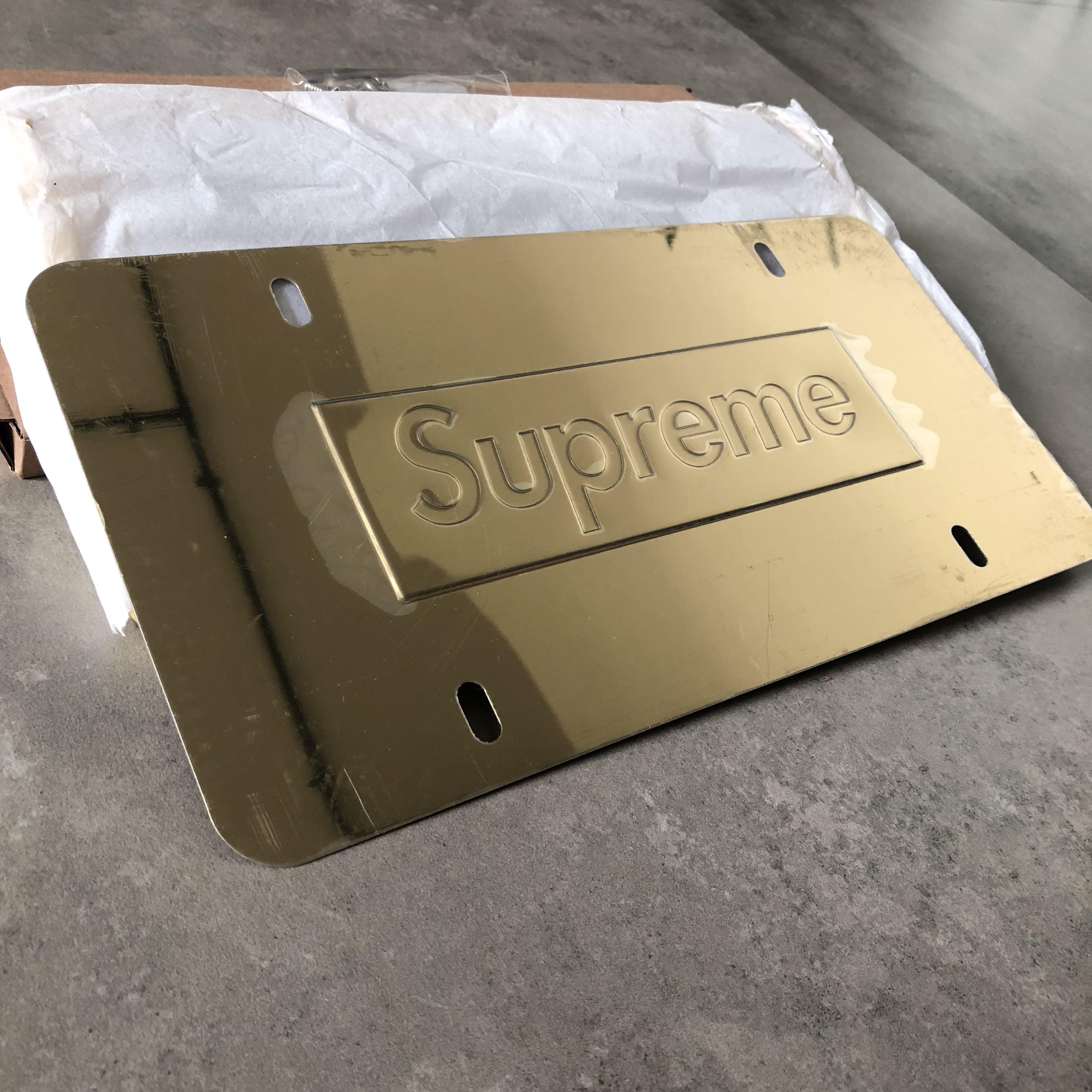 Supreme License Plate Car Accessories Car Plates On Carousell