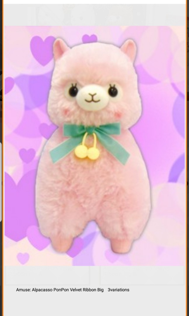 jumbo alpaca plush