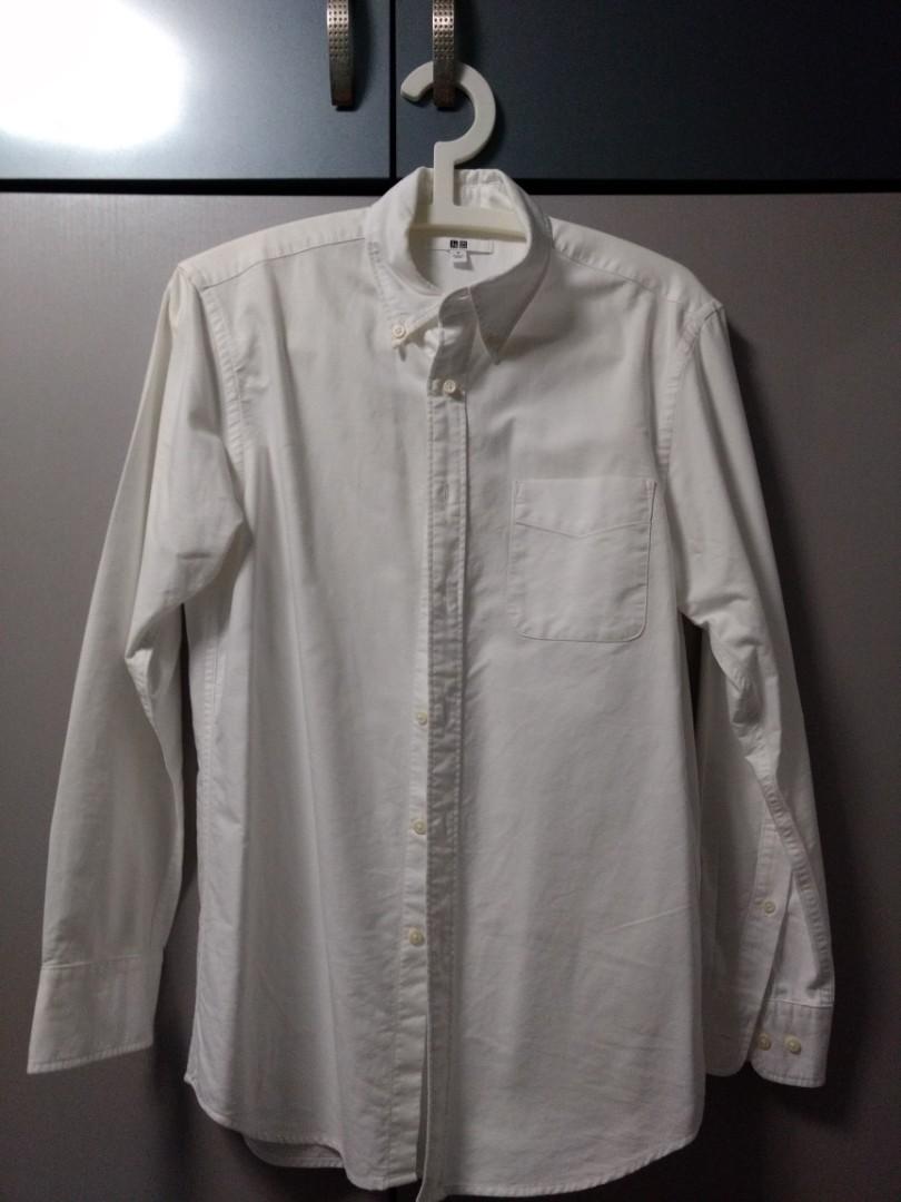 Uniqlo Oxford Shirt Men S Fashion Clothes Tops On Carousell