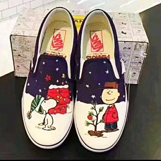 vans peanuts christmas shoes